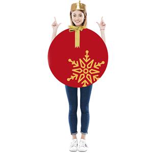 Fato Bola de Natal com Laço, Criança