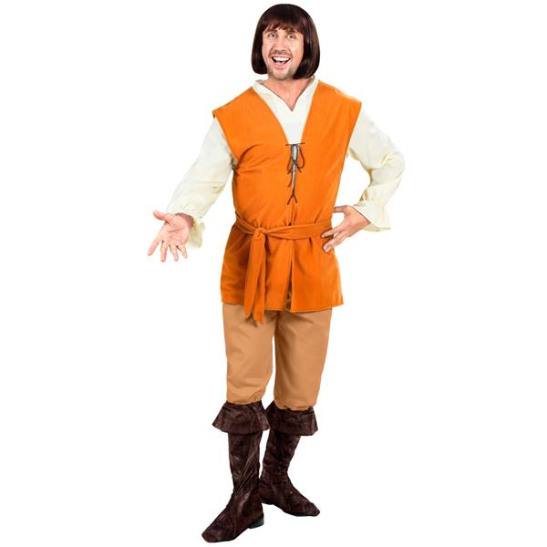 Fato Camponês Medieval Alegre, Adulto