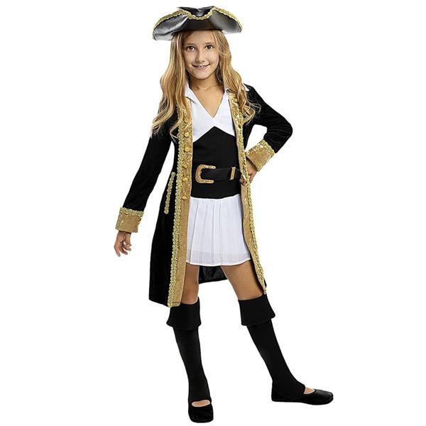 Fato Capitã Pirata Colonial, Criança