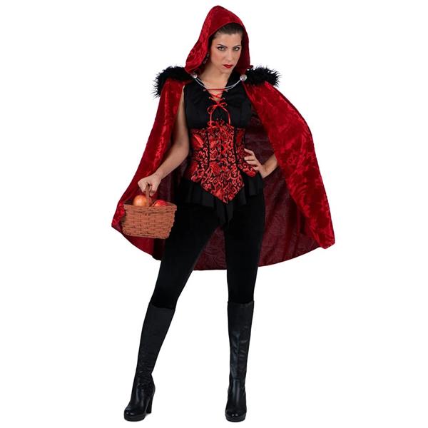 Fato Capuchinho Vermelho Misteriosa, Adulto