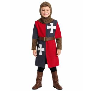 Fato Cavaleiro Cruzado Medieval, Criança