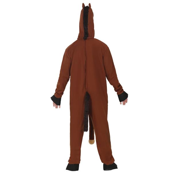 Fato Cavalo Castanho Divertido, Adulto