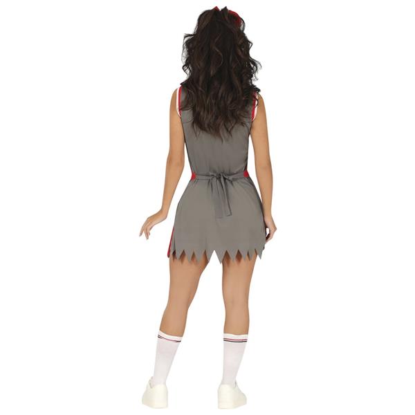 Fato Cheerleader Zombie Sangrenta, Adulto