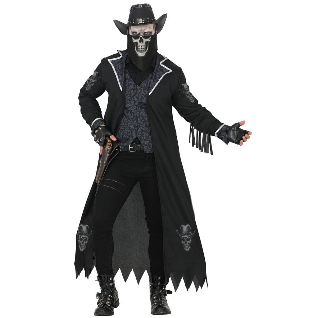 Fato Cowboy Gótico Caveira, Homem