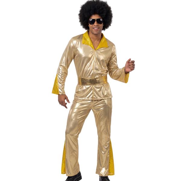 Fato Disco King Dourado, Adulto