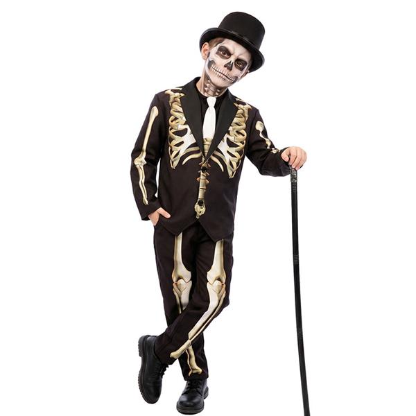 Fato Esqueleto Elegante, Criança Fato Esqueleto Elegante, Criança