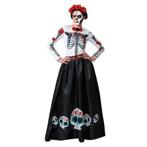 Fato Esqueleto Frida, Adulto