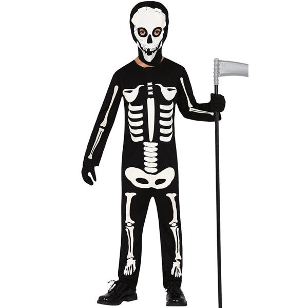 Fato Esqueleto Halloween, Criança