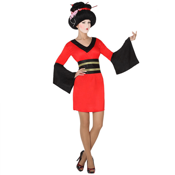 Fato Geisha Vermelho, Adulto