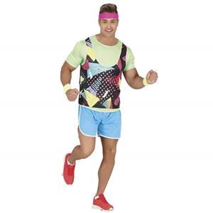 Fato Ginasta Fitness Anos 80, Homem