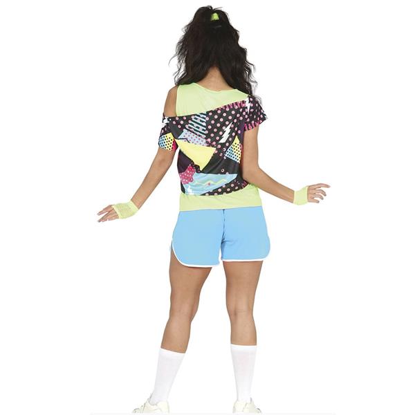 Fato Ginasta Fitness Anos 80, Mulher