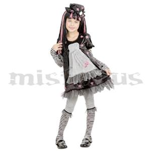 Fato Gótica Black Dolly, criança