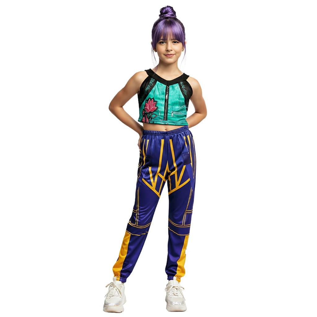 Fato Guerreira K-Pop Lotus Flower, Criança Fato Guerreira K-Pop Lotus Flower, Criança