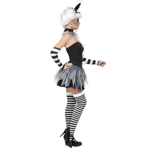 Fato Halloween Pierrot Sinistro, Adulto