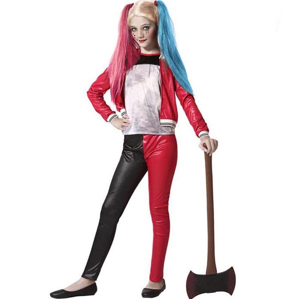Fato Harley Quinn Halloween, Criança