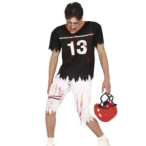 Fato Jogador Rugby Zombie, Adolescente