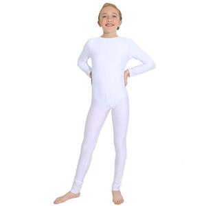 Fato Maillot Básico Liso Branco, Criança