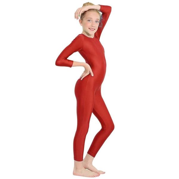 Fato Maillot Básico Liso Vermelho, Criança