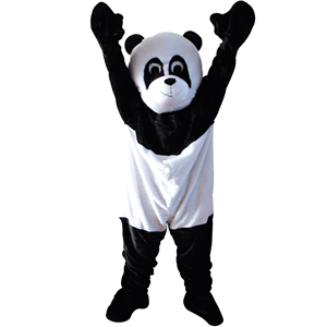 Fato Mascote Panda, Adulto