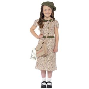 Fato Menina Evacuada Anos 40, Criança Fato Menina Evacuada Anos 40, Criança