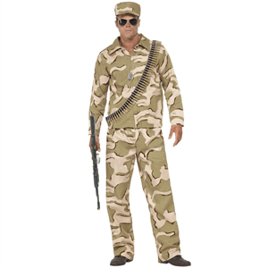 Fato Militar Comando Camuflado, Adulto