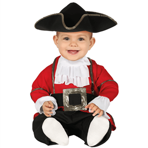 Fato Pirata Corsário Vermelho, Bebé