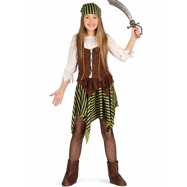 Fato Pirata Marron, criança