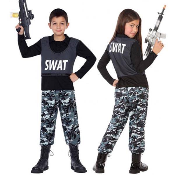 Fato Polícia Swat Camuflado, Criança