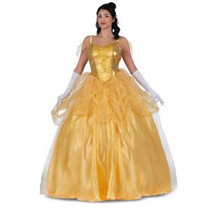 Fato Princesa Bella Encantada, Adulto