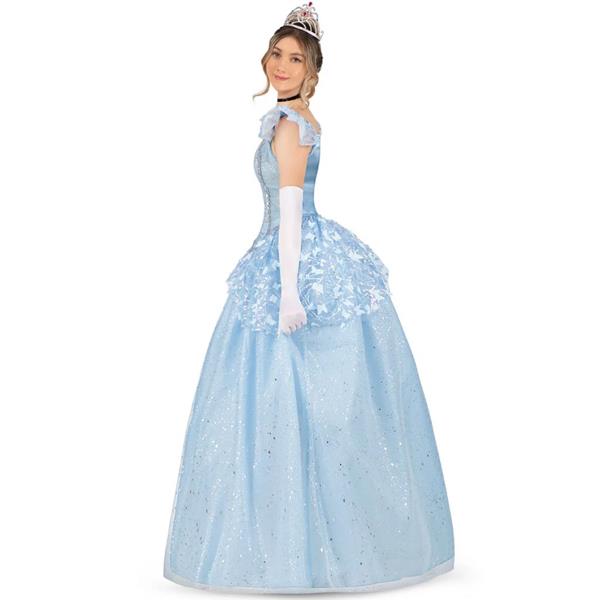 Fato Princesa Encantada Azul, Adulto