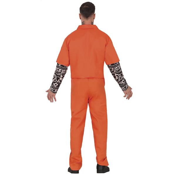 Fato Prisioneiro Laranja Tatuado, Adulto