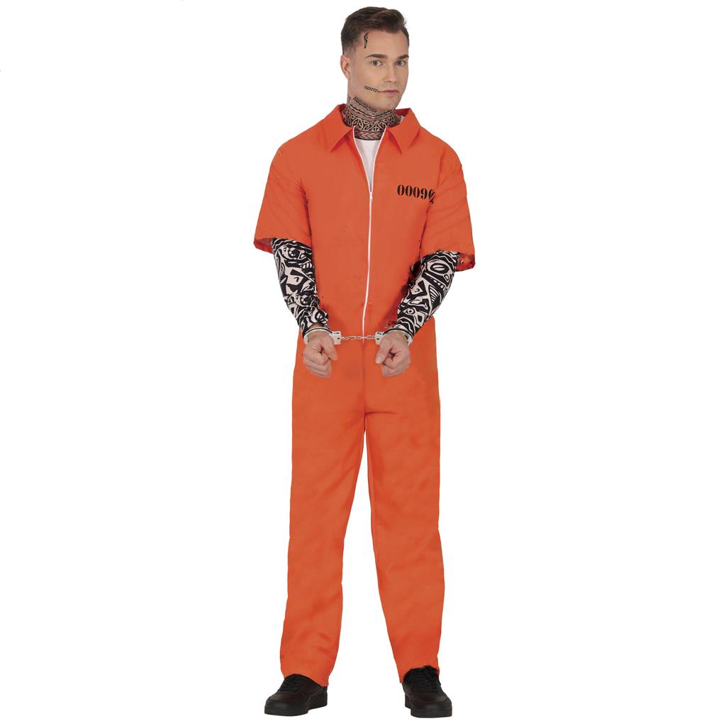 Fato Prisioneiro Laranja Tatuado, Adulto