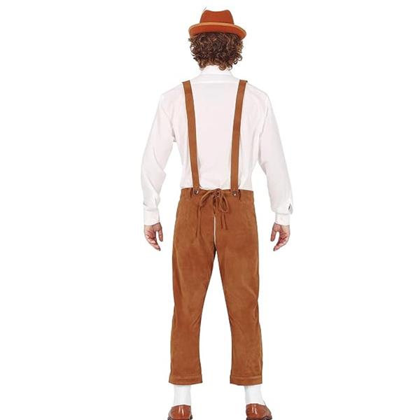 Fato Tirolês Oktoberfest Castanho, Adulto