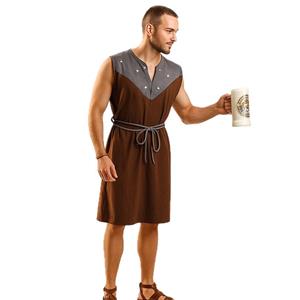 Fato Túnica Medieval Castanha