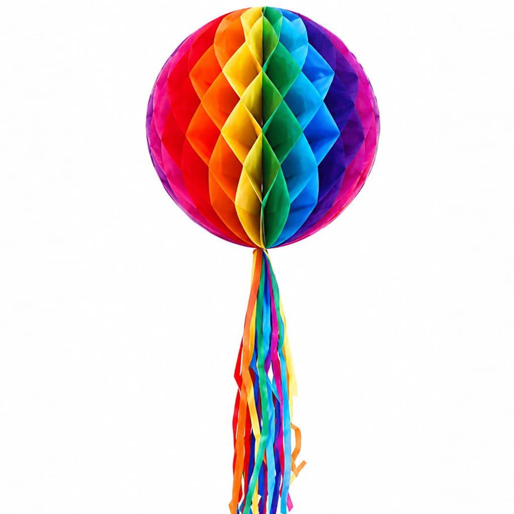 Favo de Papel Multicolor com Tassel Favo de Papel Multicolor com Tassel