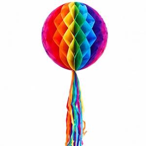 Favo de Papel Multicolor com Tassel Favo de Papel Multicolor com Tassel