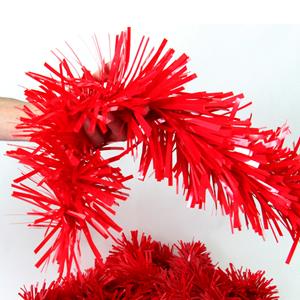 Festão Plástico Liso Vermelho, 17 cm x 12 mt