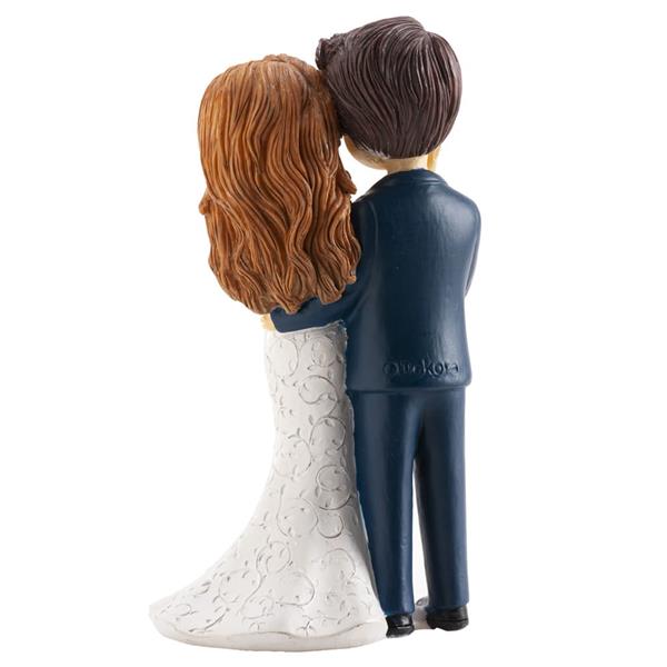 Figura Casal de Noivos Acariciar a Cara