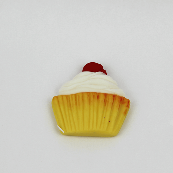 Figura Cupcake com cereja em Biscuit