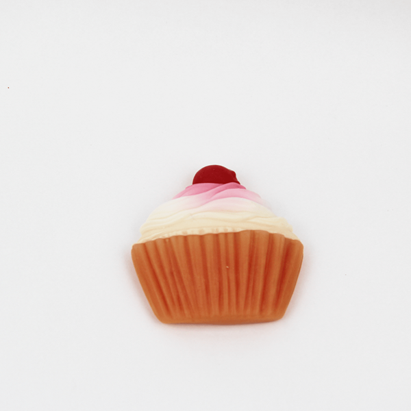 Figura Cupcake com cereja em Biscuit