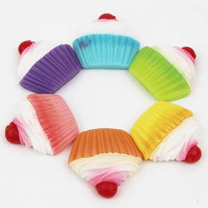 Figura Cupcake com cereja em Biscuit