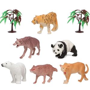 Figuras Decorativas Animais da Selva, 8 unid.