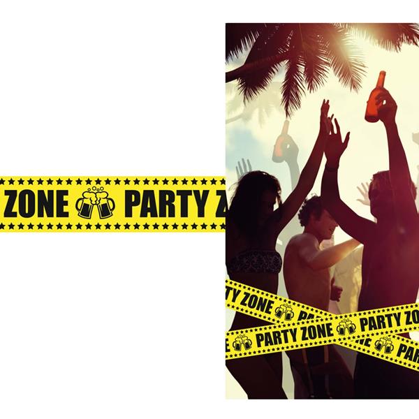 Fita Aviso Party Zone, 6 mt