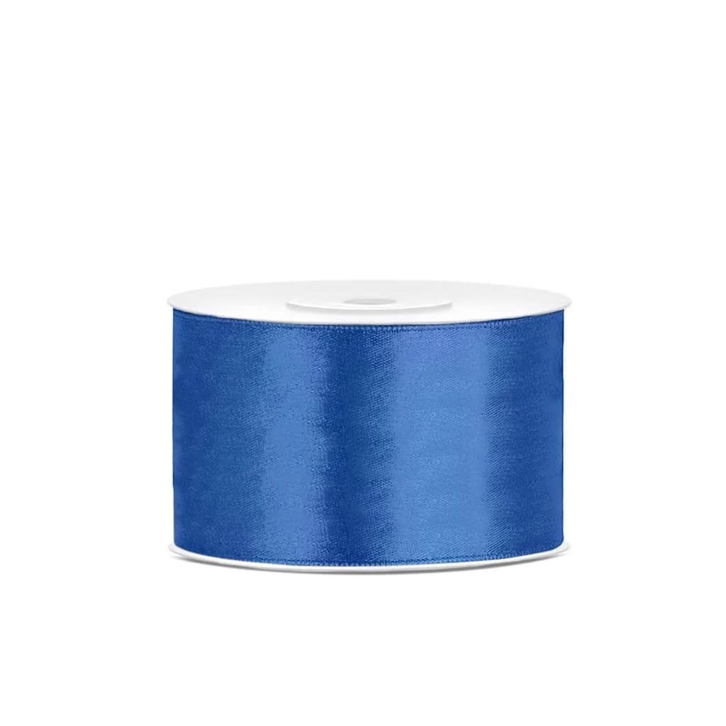 Fita de Cetim Azul Escuro Decorativa, 25 mt Fita de Cetim Azul Escuro Decorativa, 25 mt