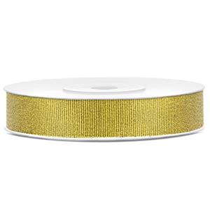 Fita Decorativa Dourado Glitter, 25 mt