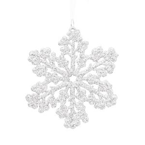 Floco de Neve Branco Decorativo para Pendurar, 11 cm