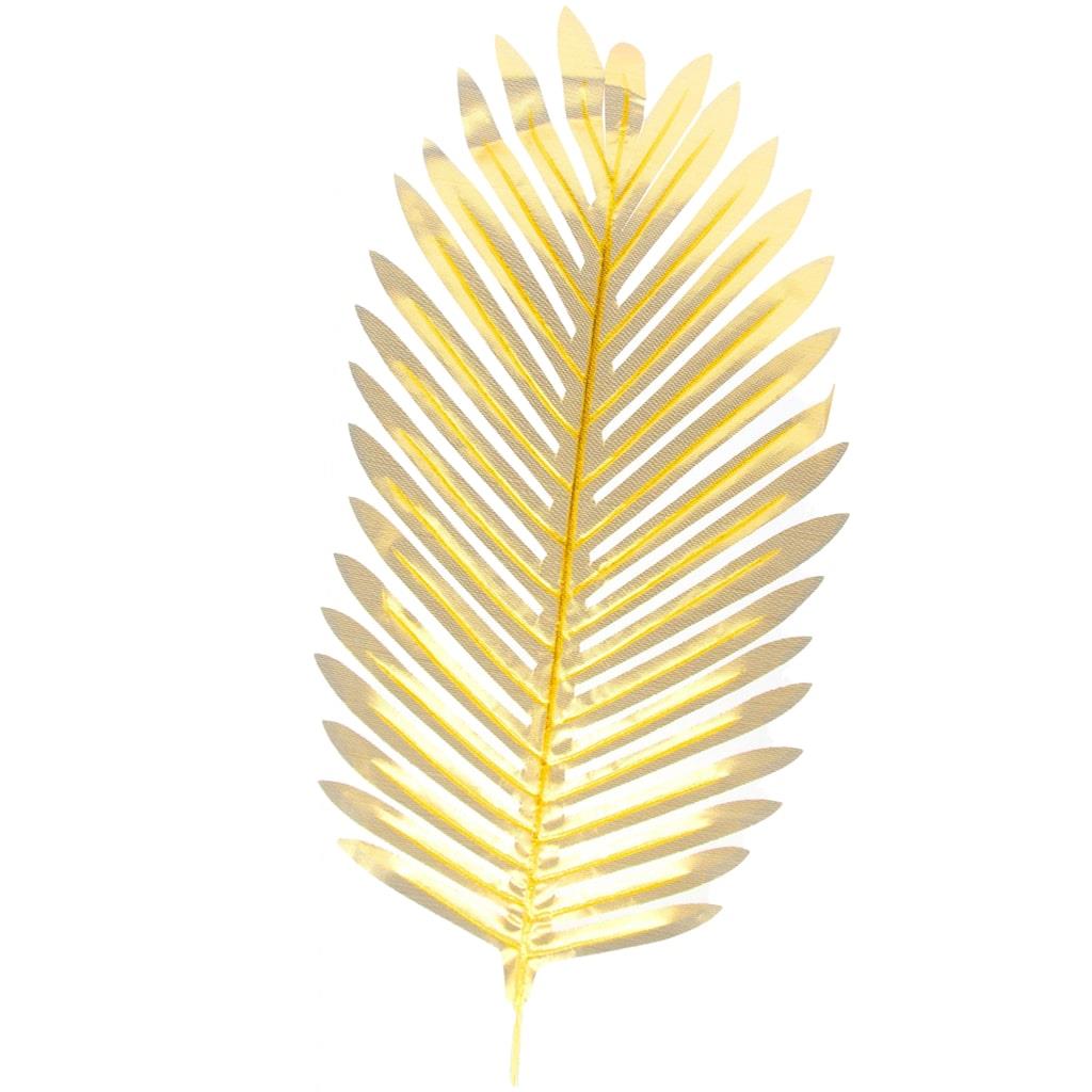 Folha de Palmeira Decorativa Dourada, 35 cm