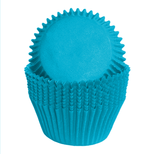 Formas Cupcake Azul em Papel, 75 unid.