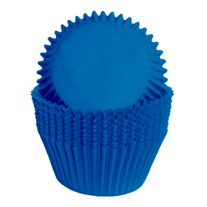 Formas Cupcake em Papel Azul, 75 unid.