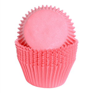 Formas Cupcake em Papel Rosa Claro, 75 unid.